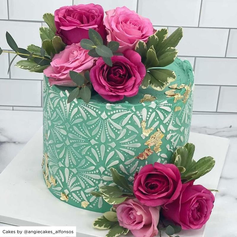 Seamless Cake Stencil - GLAM