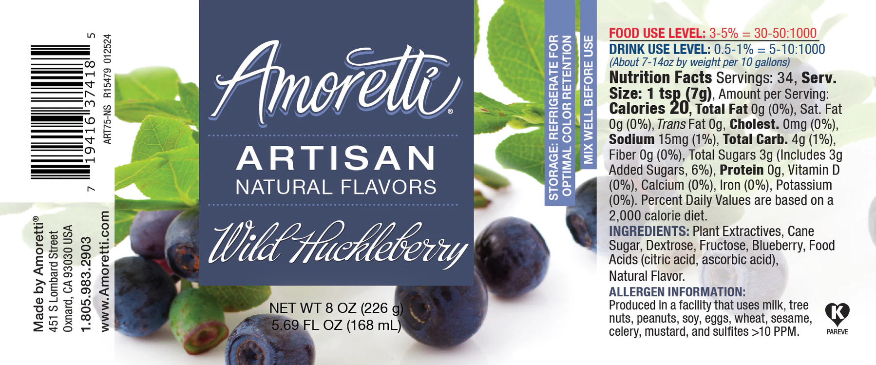 Natural Wild Huckleberry Flavor / Perasa Makanan / Minuman - Wild Huckleberry - PRE ORDER