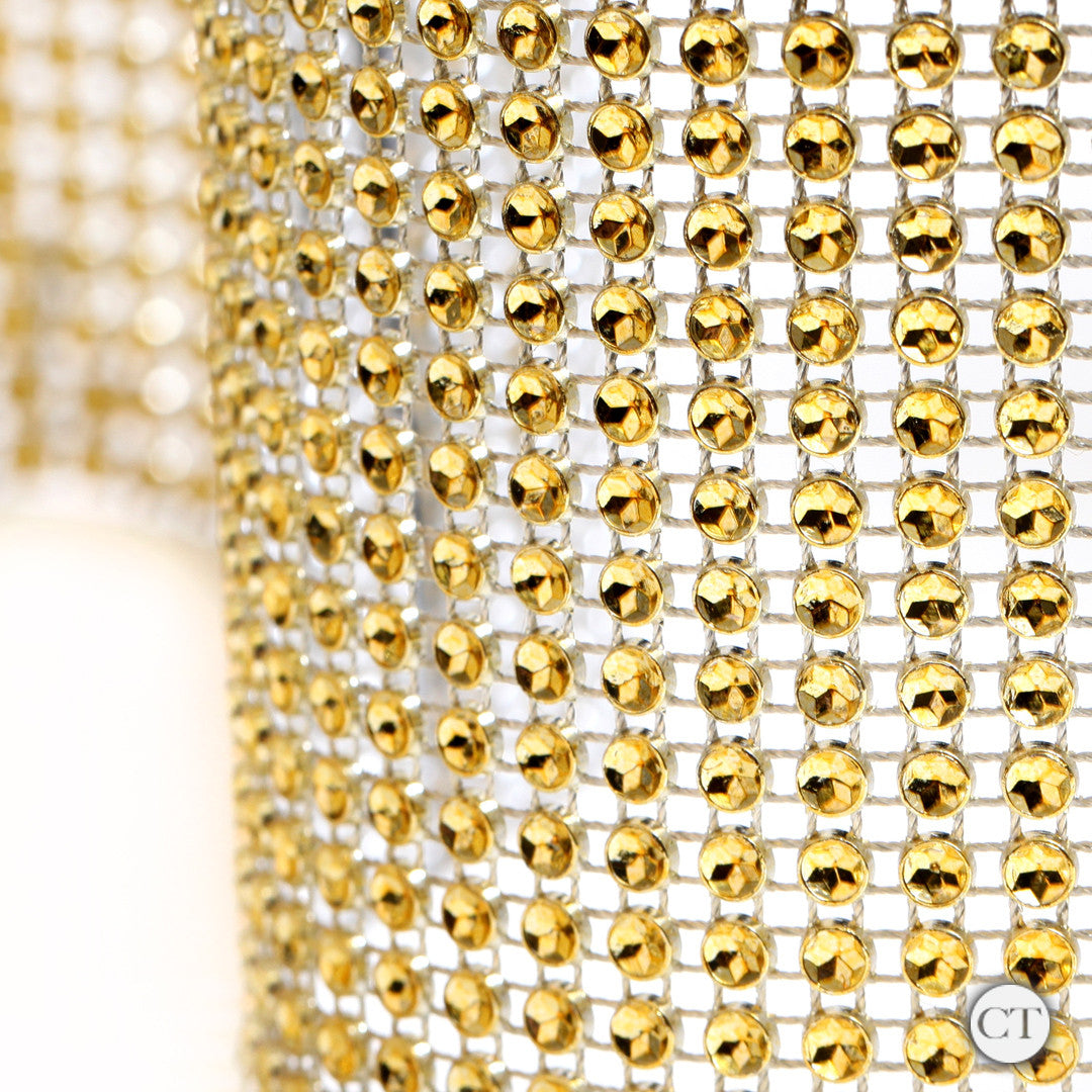 Glam Ribbon Cake Wrap - Gold