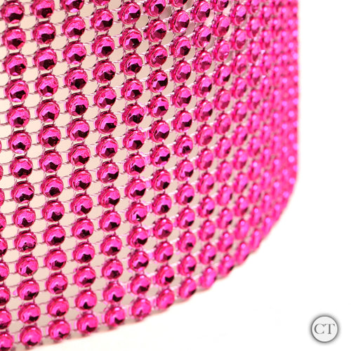 Glam Ribbon Cake Wrap - Hot Pink