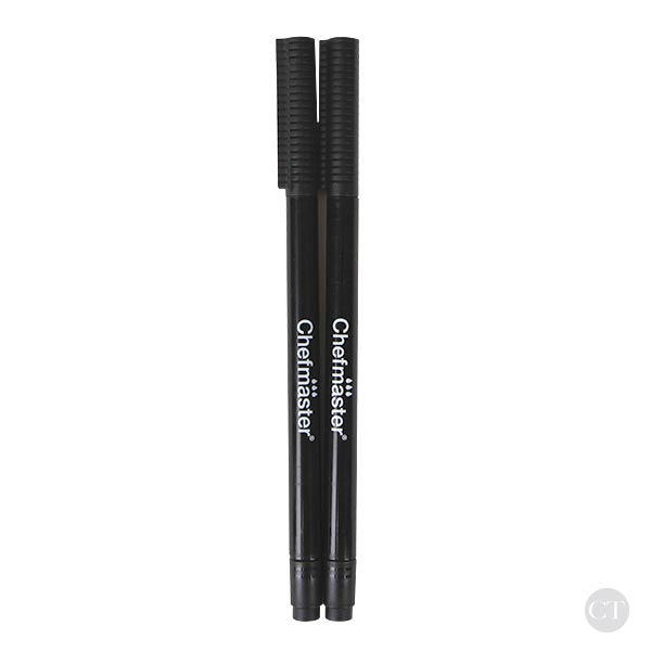 Chefmaster Edible Pen Black 2 Set