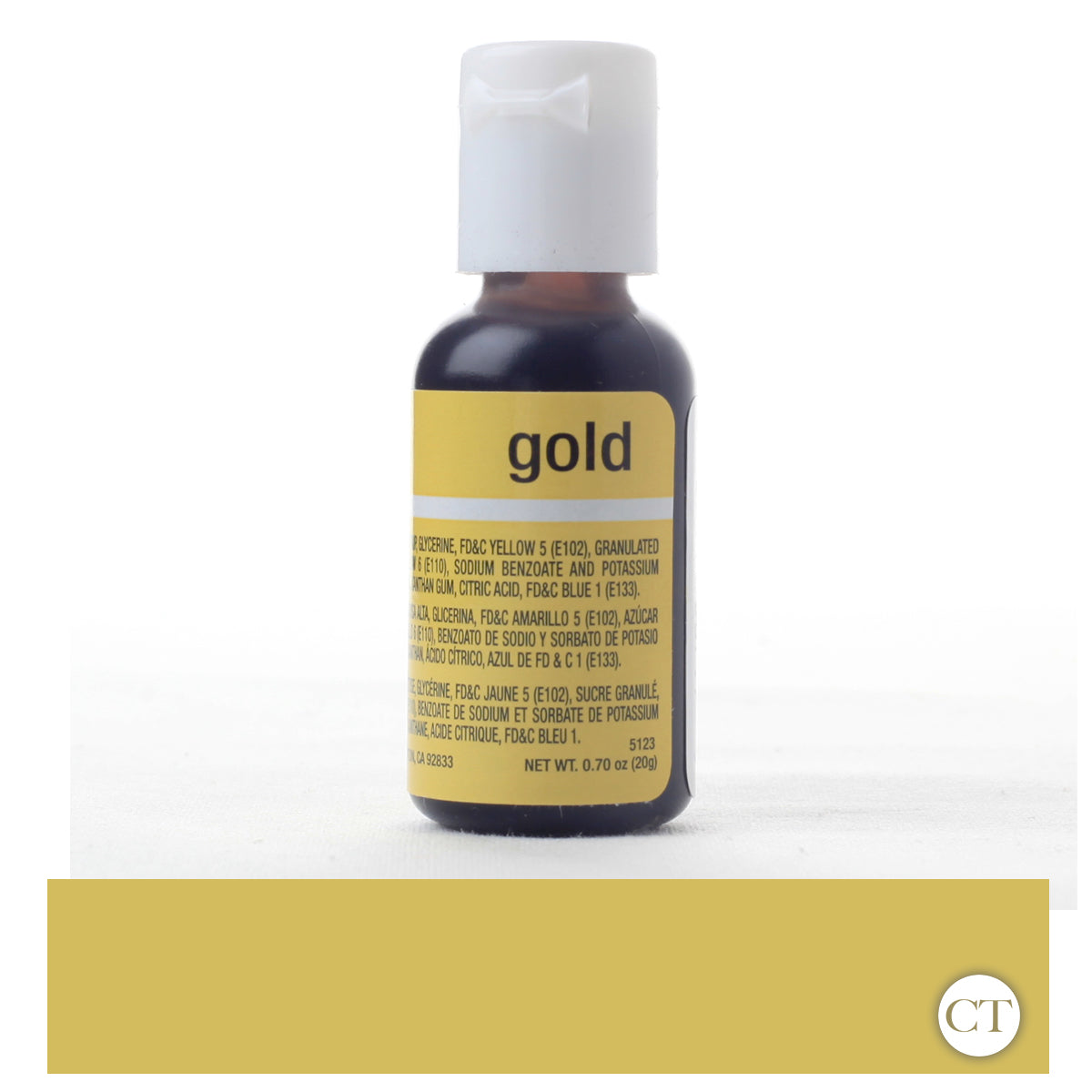 Chefmaster Liqua Gel Food Color - Gold