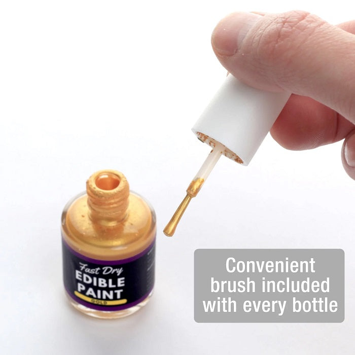 Fast Dry Edible Paints by FondX - White Pearl