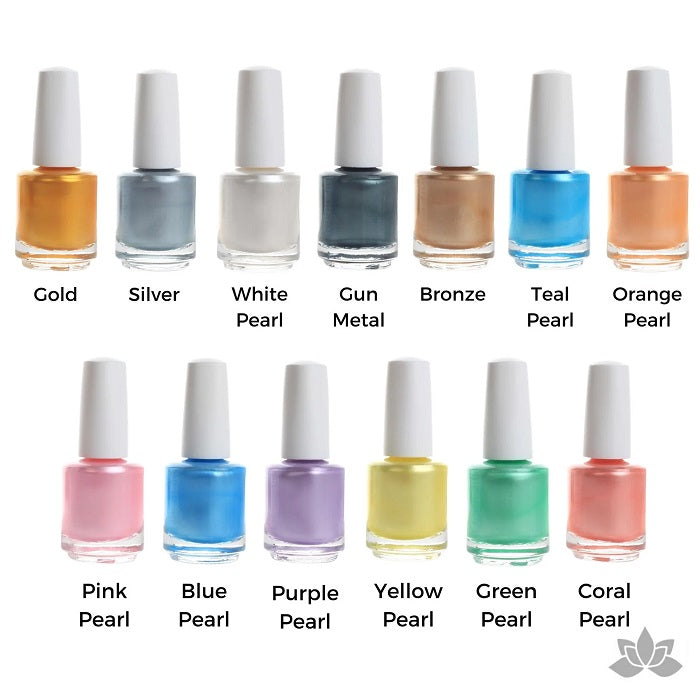 Fast Dry Edible Paints by FondX - Pink Pearl