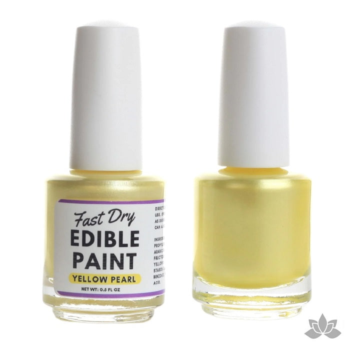 Fast Dry Edible Paints by FondX - Yellow Pearl