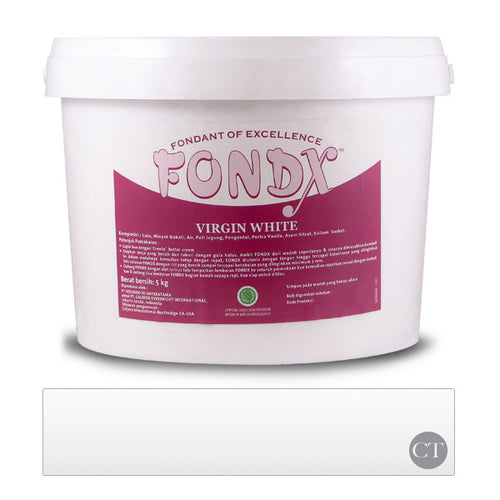 FondX Rolled Fondant 5Kg - Virgin White