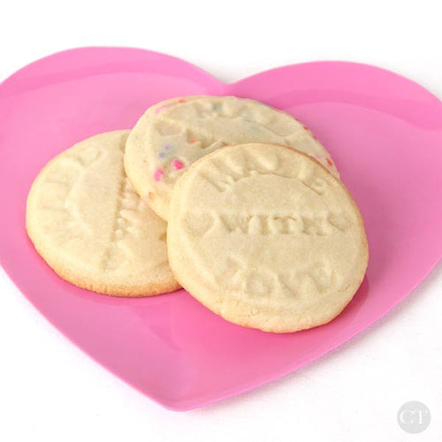 Red "Made With Love ♥" Cookie Stamp