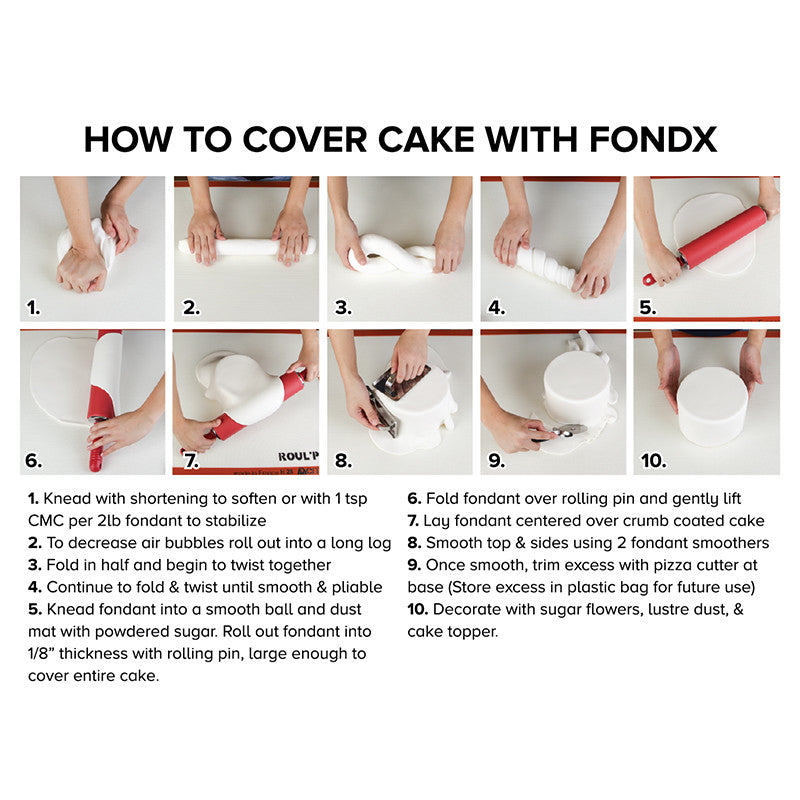 FondX Elite Rolled Fondant 1Kg - Black