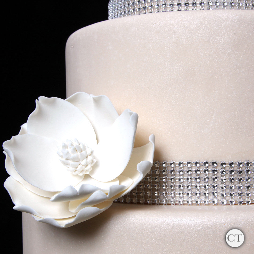 Glam Ribbon Cake Wrap cake decoration. Adds bling to your cake easily. DecorCT.com. Indonesia