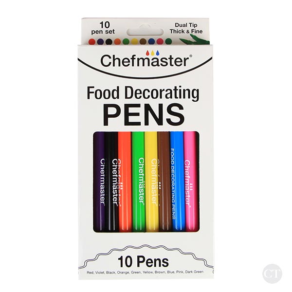 Chefmaster Edible Pen Rainbow 10 Set