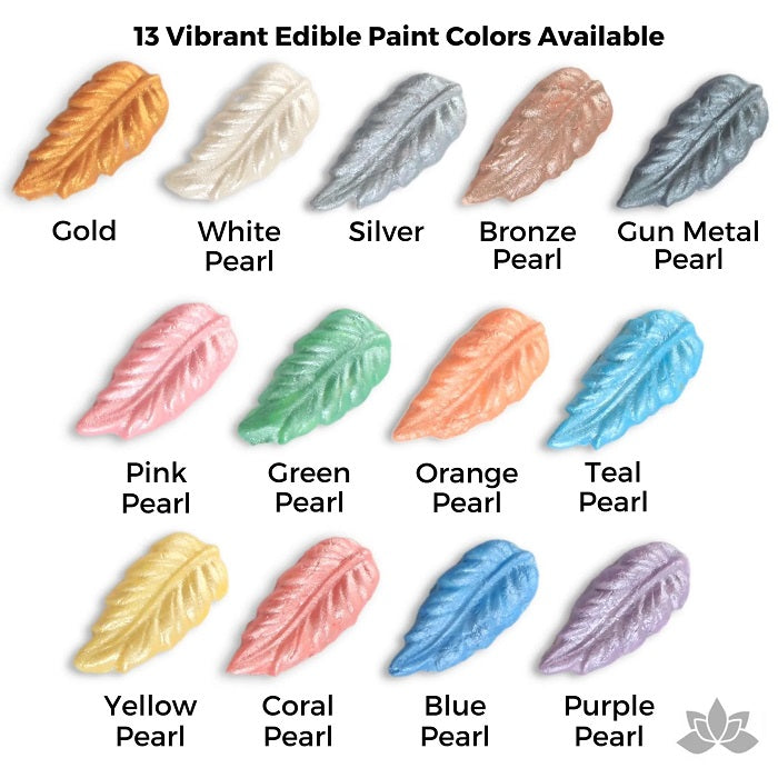 Fast Dry Edible Paints by FondX - Yellow Pearl