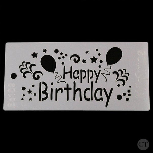 Stencil - Happy Birthday