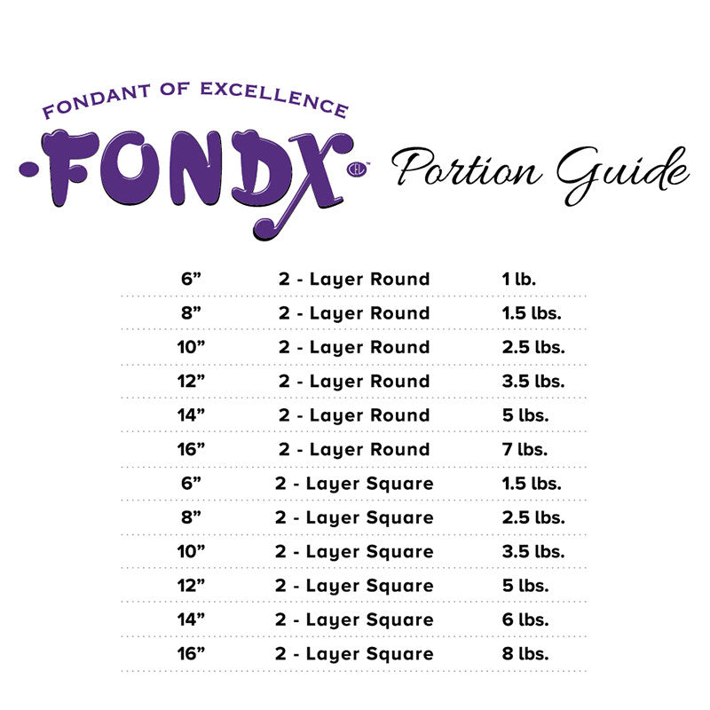 FondX Elite Rolled Fondant 1Kg - Ivory